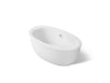KOHLER K-6369 Sunstruck 65-1/2" x 35-1/2" Freestanding Bath with Fluted Shroud