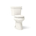 KOHLER K-6393-RA Highline Two-piece elongated toilet, dual-flush, biscuit - view 5