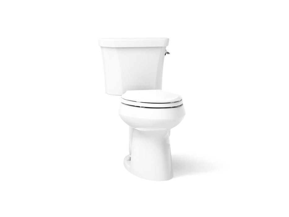 KOHLER K-6393-RA Highline Two-piece elongated toilet, dual-flush, white