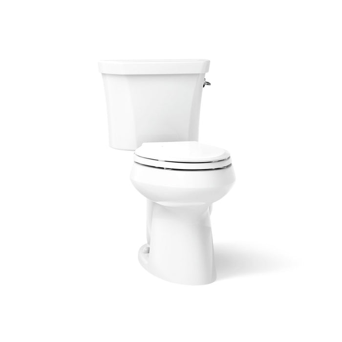 KOHLER K-6393-RA Highline Two-piece elongated toilet, dual-flush, white - view 5