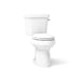 KOHLER K-6393-RA Highline Two-piece elongated toilet, dual-flush, white - view 5