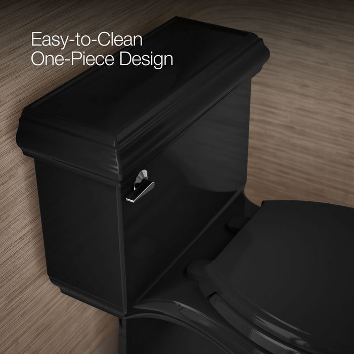 KOHLER K-6424 Memoirs Classic One-piece compact elongated toilet with skirted trapway, 1.28 gpf