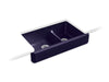 KOHLER Whitehaven Smart Divide 35-1/2" undermount double-bowl farmhouse kitchen sink with short apron