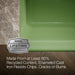 KOHLER K-6427 Whitehaven Smart Divide 35-3/4" undermount double-bowl farmhouse kitchen sink, fresh green - view 3