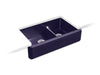 KOHLER Whitehaven Smart Divide 35-3/4" undermount double-bowl farmhouse kitchen sink