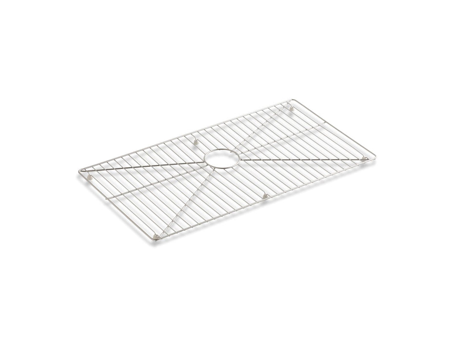 KOHLER K-6474 Vault Stainless steel sink rack, 32" x 16-11/16" for 36" single-bowl apron-front sink