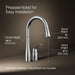 KOHLER Simplice Pull-down kitchen sink faucet with three-function sprayhead