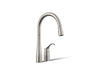 KOHLER Simplice Pull-down kitchen sink faucet with three-function sprayhead