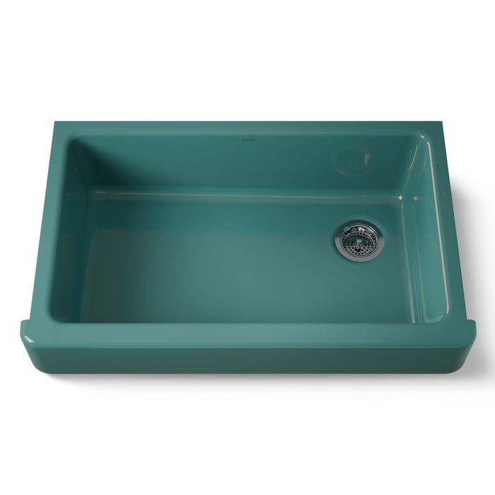 KOHLER K-6488 Whitehaven 35-1/2" undermount single-bowl farmhouse kitchen sink