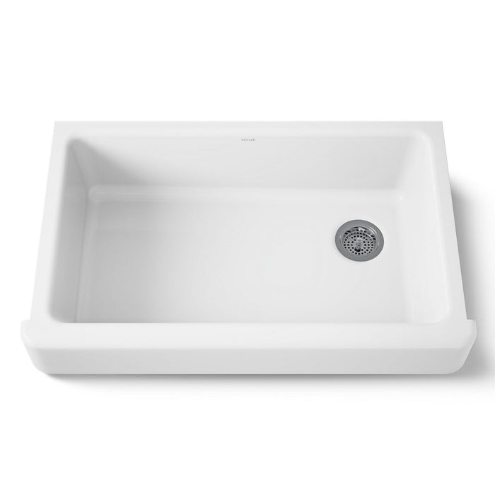 KOHLER K-6488 Whitehaven 35-1/2" undermount single-bowl farmhouse kitchen sink