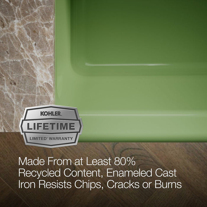 KOHLER K-6489 Whitehaven 35-3/4" undermount single-bowl farmhouse kitchen sink