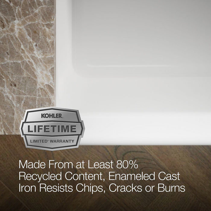 KOHLER K-6489 Whitehaven 35-3/4" undermount single-bowl farmhouse kitchen sink