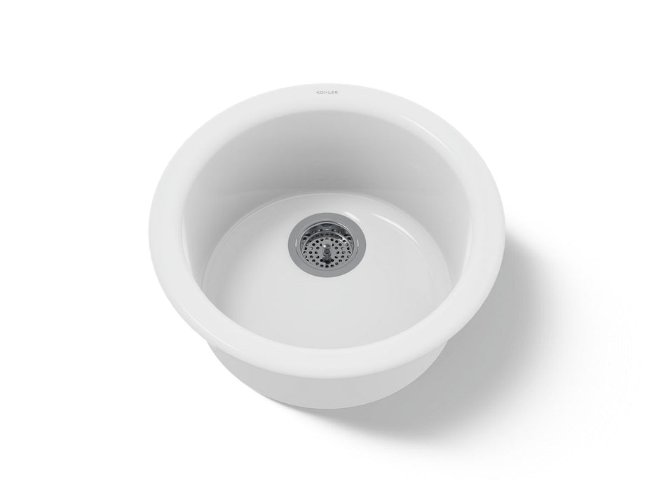 KOHLER Porto Fino 18-1/2" top-/undermount single-bowl bar sink