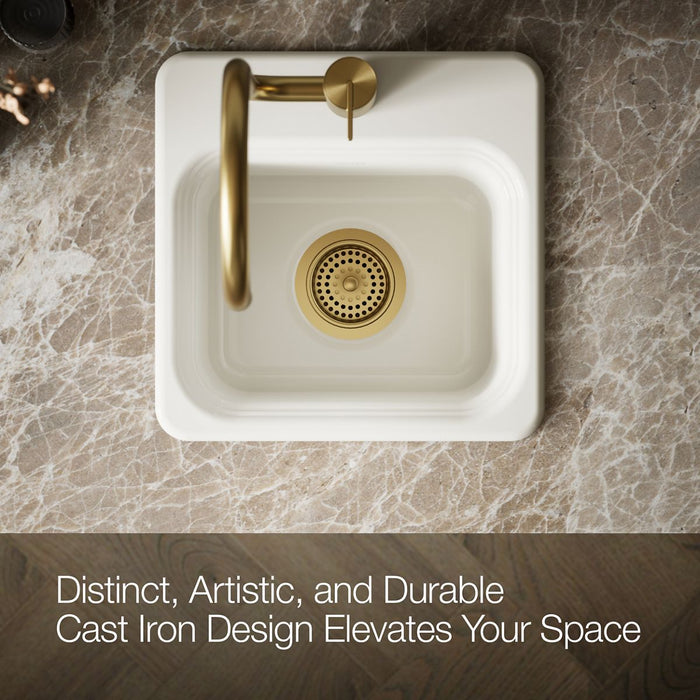Kohler Northland 15" top-mount single-bowl bar sink