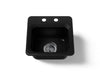 KOHLER K-6579-2 Northland 15" top-mount single-bowl bar sink, black black