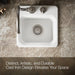KOHLER K-6579-2 Northland 15" top-mount single-bowl bar sink, white - view 3