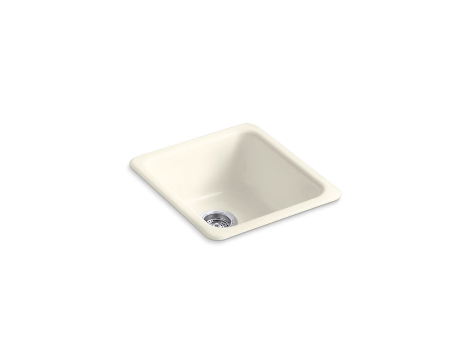 KOHLER Iron/Tones 17" top-/undermount single-bowl bar sink