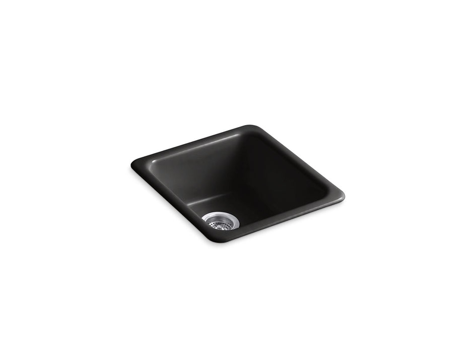 KOHLER Iron/Tones 17" top-/undermount single-bowl bar sink