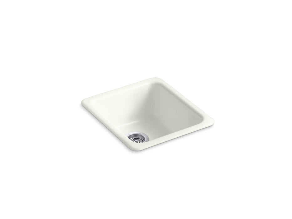KOHLER K-6584 Iron/Tones 17" top-/undermount single-bowl bar sink, dune