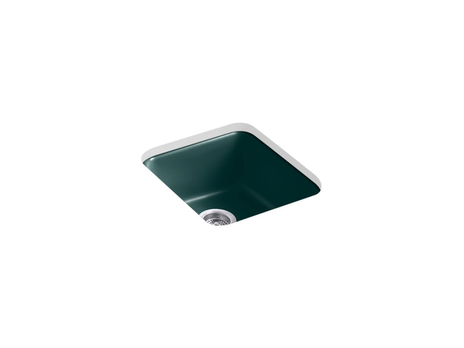 KOHLER Iron/Tones 17" top-/undermount single-bowl bar sink
