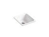KOHLER Iron/Tones 17" top-/undermount single-bowl bar sink