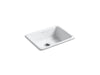 KOHLER KOHLER K-6585 Iron/Tones 24-1/4" top-/undermount single-bowl bar sink