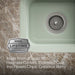 KOHLER K-6589-U Northland 15" undermount single-bowl bar sink, aspen green - view 3