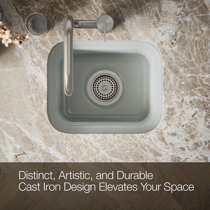 KOHLER K-6589-U Northland 15" undermount single-bowl bar sink