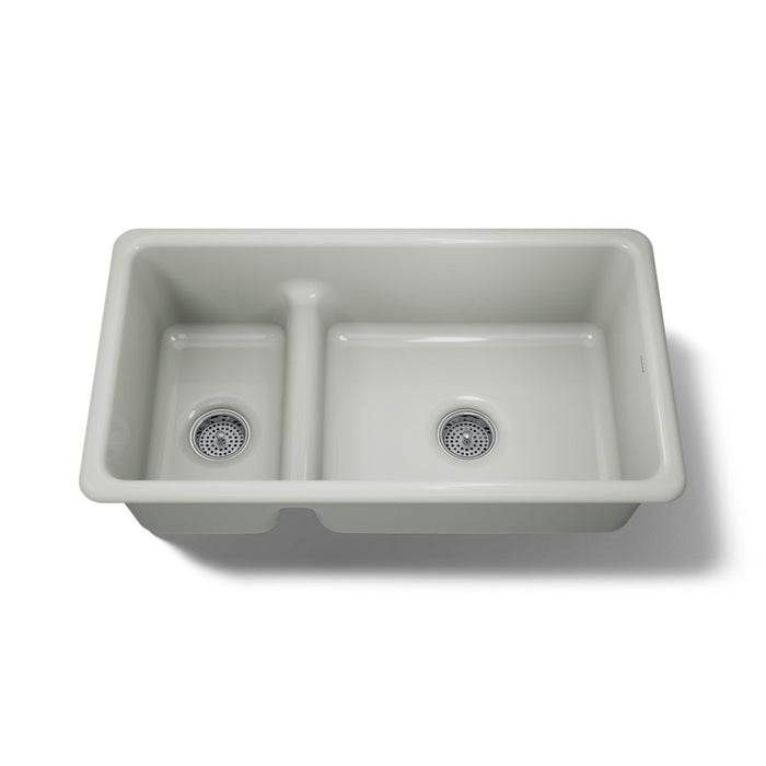 KOHLER K-6625 Iron/Tones Smart Divide 33" top-/undermount double-bowl kitchen sink