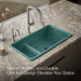 KOHLER Iron/Tones Smart Divide 33" top-/undermount double-bowl kitchen sink