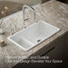KOHLER Iron/Tones Smart Divide 33" top-/undermount double-bowl kitchen sink