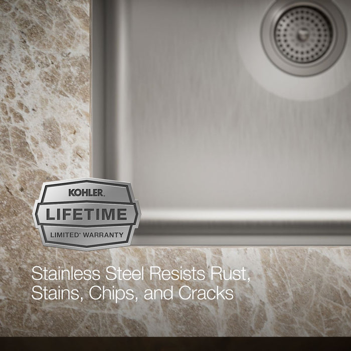 KOHLER Undertone 23" undermount single-bowl utility sink