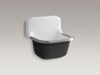 KOHLER K-6719 Bannon 24" x 20-1/4" Wall-mount or P-trap Mount Service Sink with Rim Guard and Blank Back