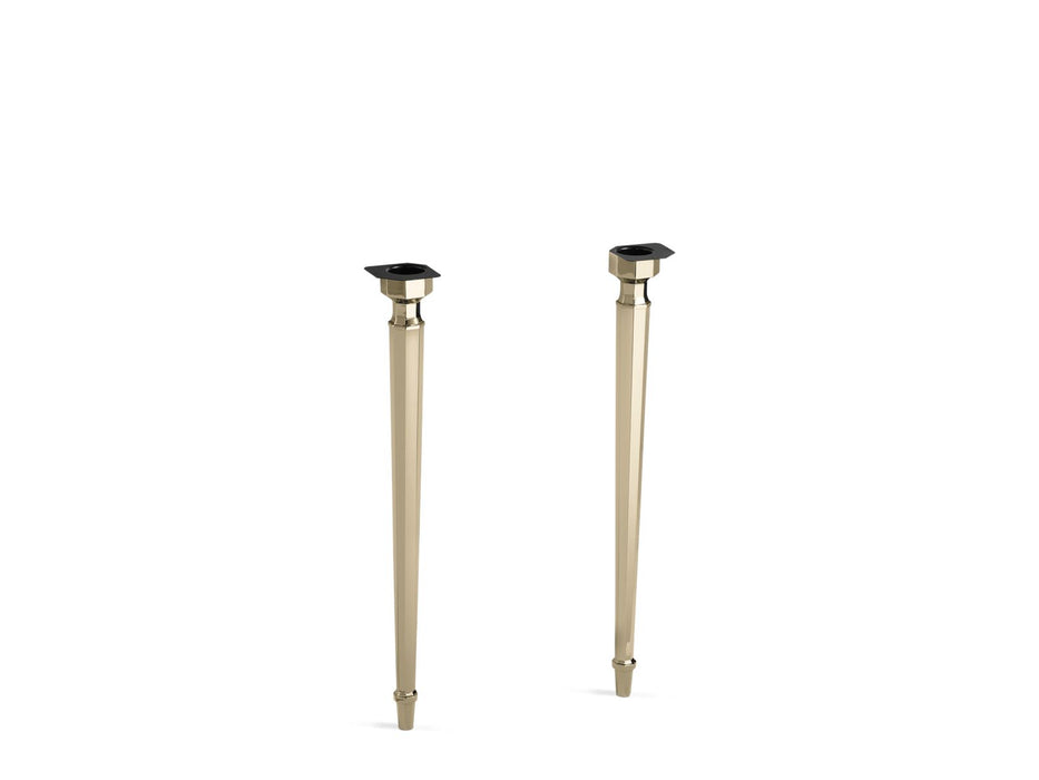 KOHLER Kathryn Octagonal tapered brass table legs