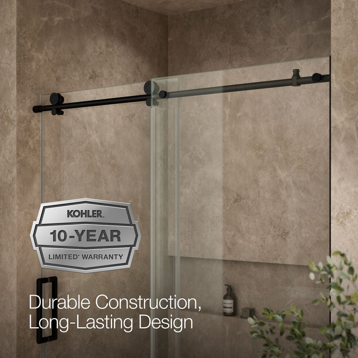 KOHLER K-701694-L Composed 62" H sliding bath door with 3/8"-thick glass
