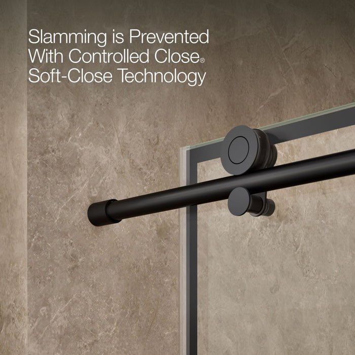 KOHLER K-701695-G79 Composed Sliding shower door, 78" H x 44-1/8 - 47-7/8" W, with 3/8" thick Crystal Clear glass with r