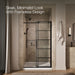 KOHLER K-701695-G79 Composed Sliding shower door, 78" H x 44-1/8 - 47-7/8" W, with 3/8" thick Crystal Clear glass with r