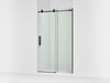 KOHLER K-701695-L Composed Sliding shower door, 78" H x 44-1/8 - 47-7/8" W, with 3/8" thick Crystal Clear glass