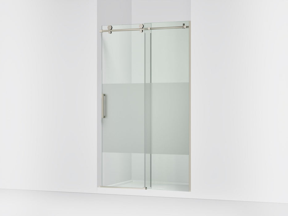Kohler Composed 78" H sliding shower door with 3/8"-thick glass