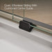 Kohler Composed 78" H sliding shower door with 3/8"-thick glass