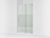 Kohler Composed 78" H sliding shower door with 3/8"-thick glass