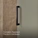 Kohler Composed 78" H sliding shower door with 3/8"-thick glass