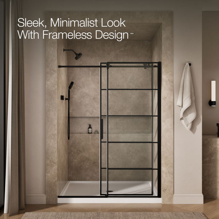 KOHLER K-701696-G79 Composed 78" H sliding shower door with 3/8"-thick glass