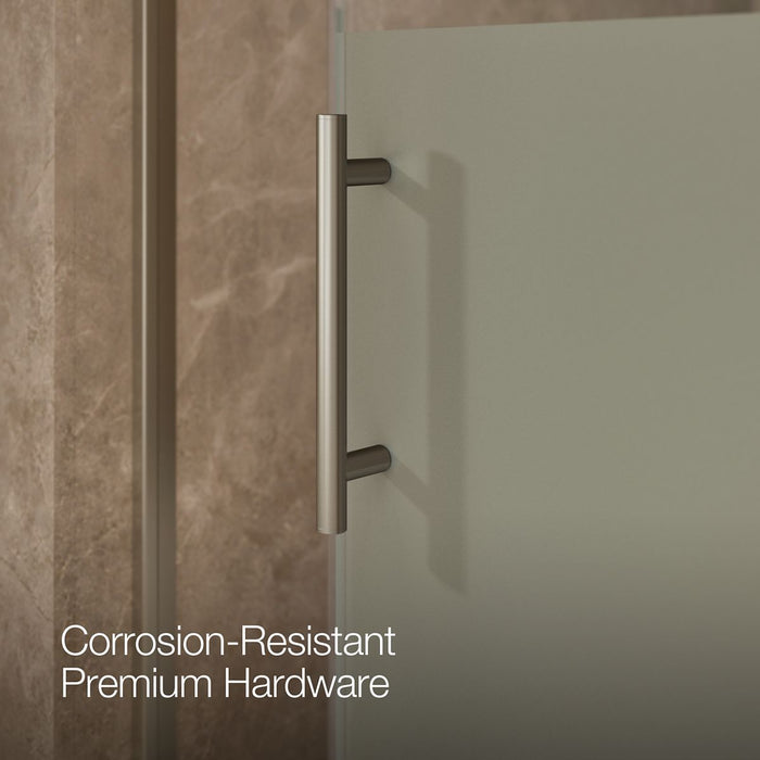 KOHLER K-702253-10G81 Rely 62-1/2" H sliding bath door with 3/8"-thick glass