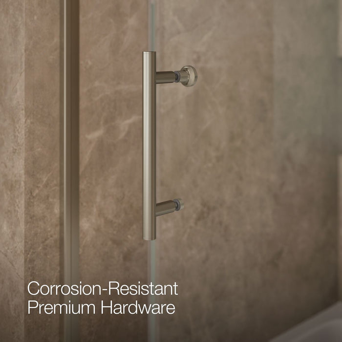 KOHLER K-702253-10L Rely 62-1/2" H sliding bath door with 3/8"-thick glass