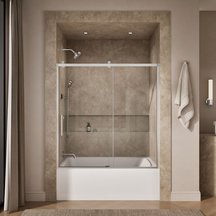 KOHLER K-702253-10L Rely 62-1/2" H sliding bath door with 3/8"-thick glass