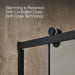 KOHLER K-702253-10G80 Rely 62-1/2" H sliding bath door with 3/8"-thick glass