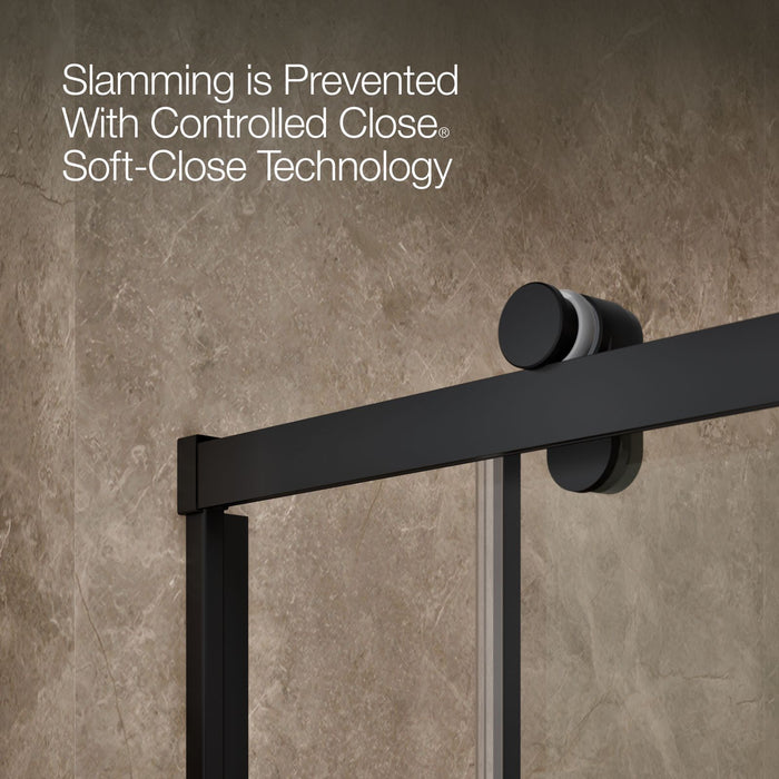 KOHLER K-702253-10G79 Rely 62-1/2" H sliding bath door with 3/8"-thick glass