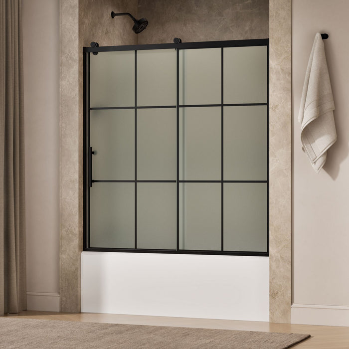 KOHLER K-702253-10G80 Rely 62-1/2" H sliding bath door with 3/8"-thick glass