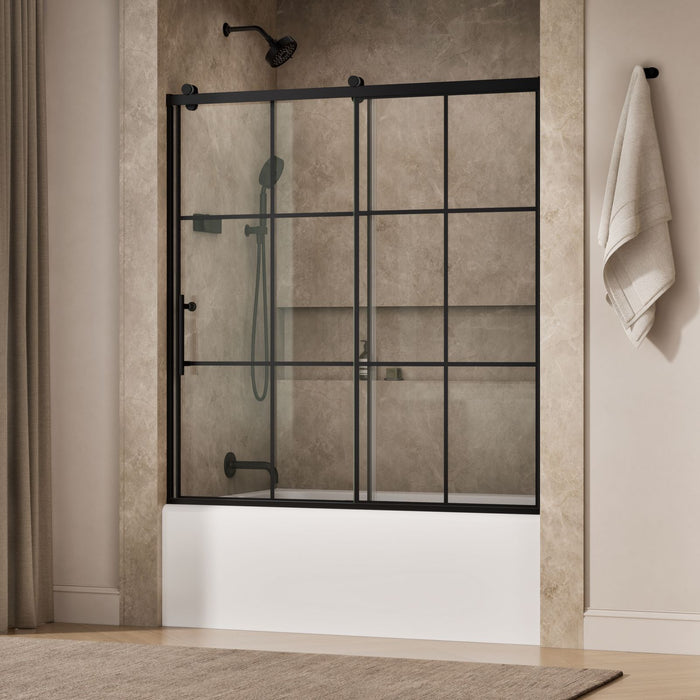 KOHLER K-702253-10G79 Rely 62-1/2" H sliding bath door with 3/8"-thick glass